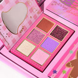 Set 4 Palete de Machiaj, KEVIN & COCO, Christmas Jingle, 21 culori, 27.3 x 20.8 x 2.4 cm - vivimall.ro