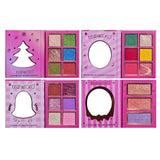 Set 4 Palete de Machiaj, KEVIN & COCO, Christmas Jingle, 21 culori, 27.3 x 20.8 x 2.4 cm - vivimall.ro