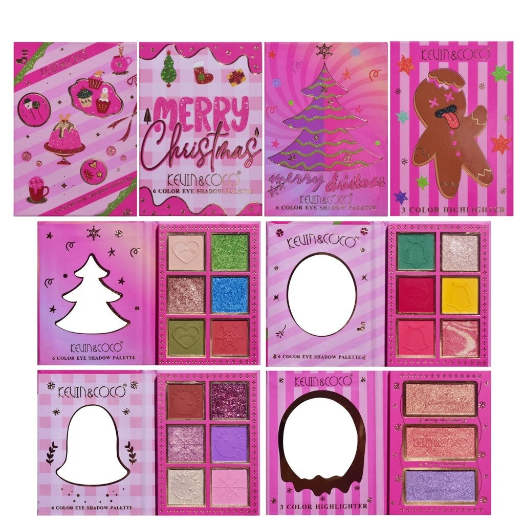 Set 4 Palete Christmas Jingle | HohoGlam - vivimall.ro