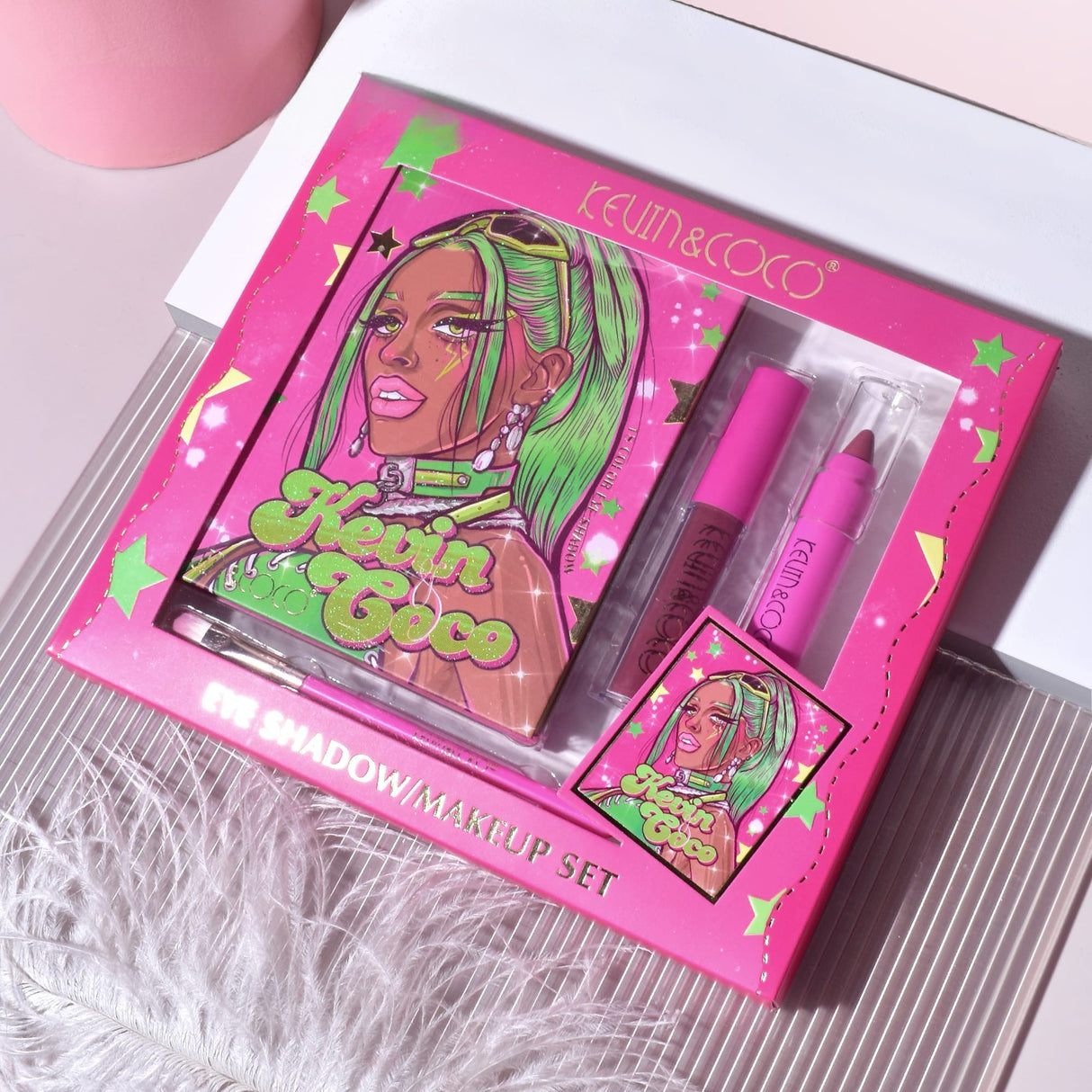 Set Machiaj Green Cool Girl | GreenGlow - vivimall.ro