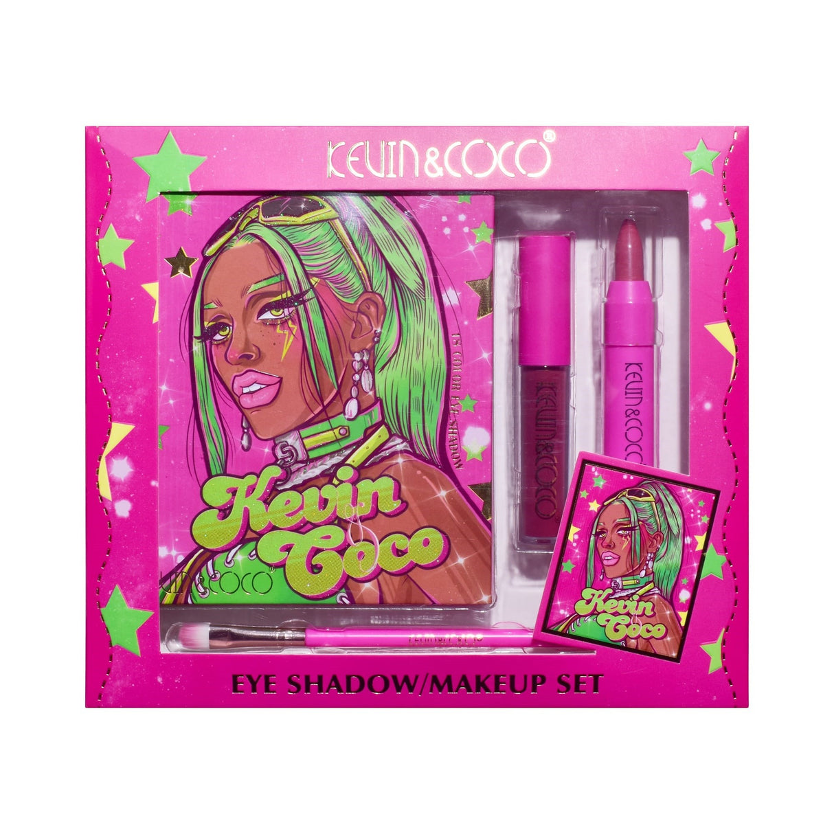 Set Machiaj Green Cool Girl | GreenGlow - vivimall.ro