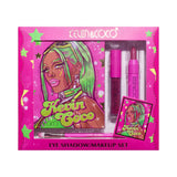 Set 4 Produse de Machiaj, KEVIN &amp; COCO, Green Cool Girl, 18 culori, 20.5 x 18.2 x 2.2 cm - vivimall.ro