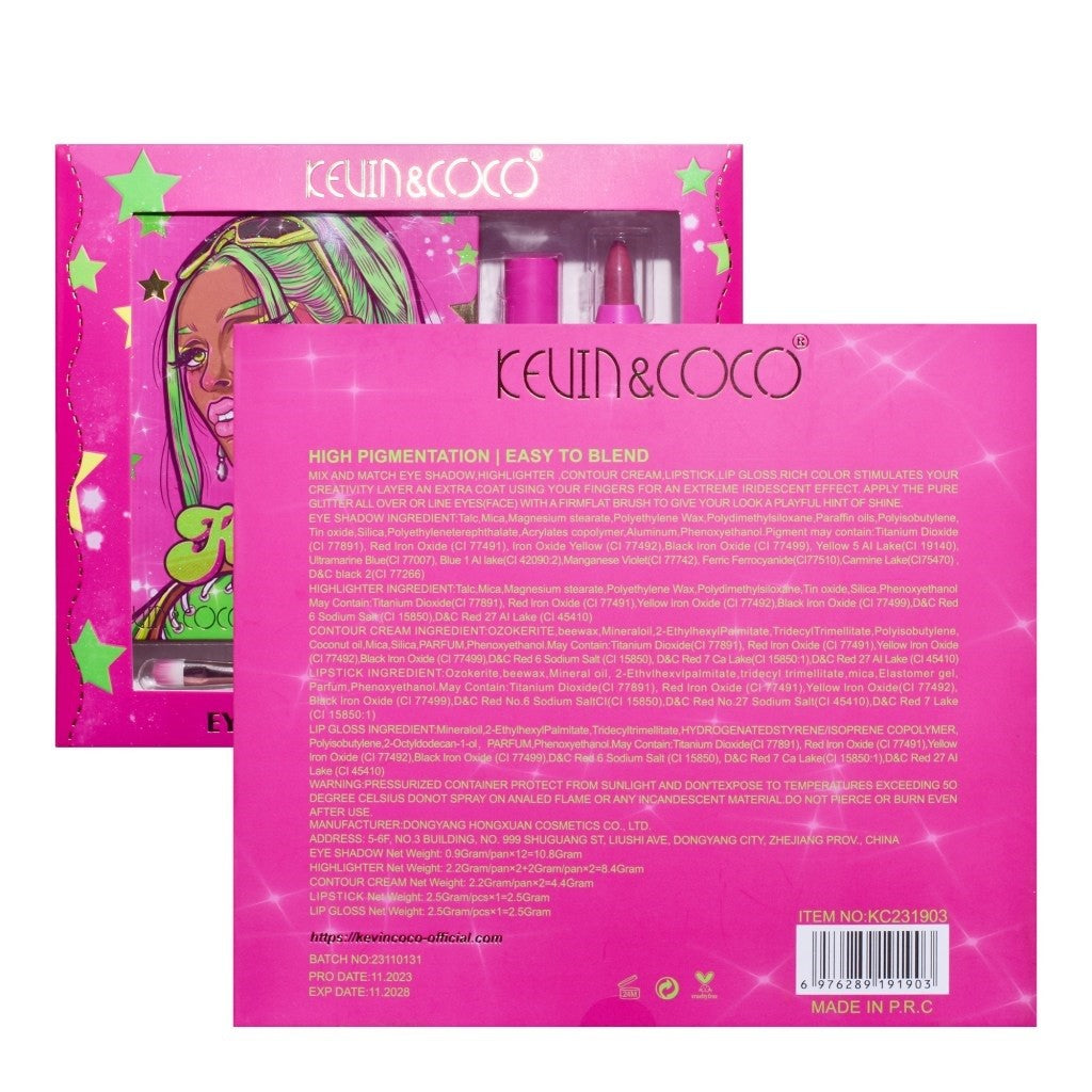Set Machiaj Green Cool Girl | GreenGlow - vivimall.ro