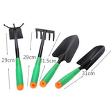 Set 4 Unelte De Gradina Pentru Plantare Prelucrare Sol Si Ingrijire Plante, Material Pvc Si Cardboard, Verde - vivimall.ro