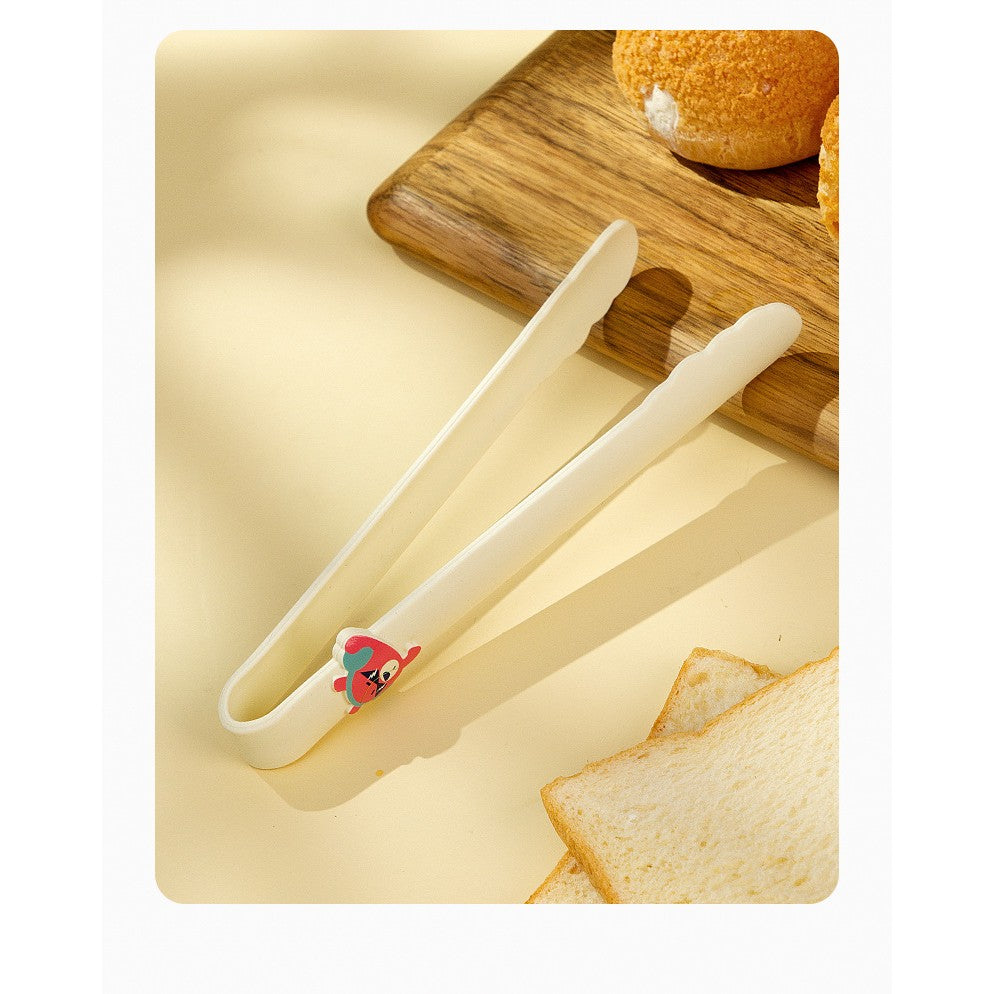 Set 4 Ustensile De Bucatarie, Pentru Copii, Din Silicon, Termorezistente, Design Animat, 13 X 24 X 5 Cm, Bej - vivimall.ro