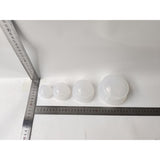 Set 4 Ventuze De Cupping, Pentru Masaj Anticeluluitic, Din Silicon, Alb - vivimall.ro