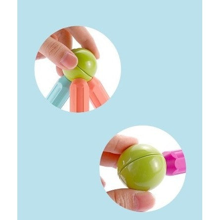 Set 42 piese magnetice de constructie, Vivimall, Forme geometrice, Multicolor - vivimall.ro