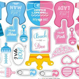 Set 30 De Accesorii Pentru Petrecere, Props Pentru Coltul De Poze, Gender Reveal, Tematica Baby Shower, -Roz - vivimall.ro