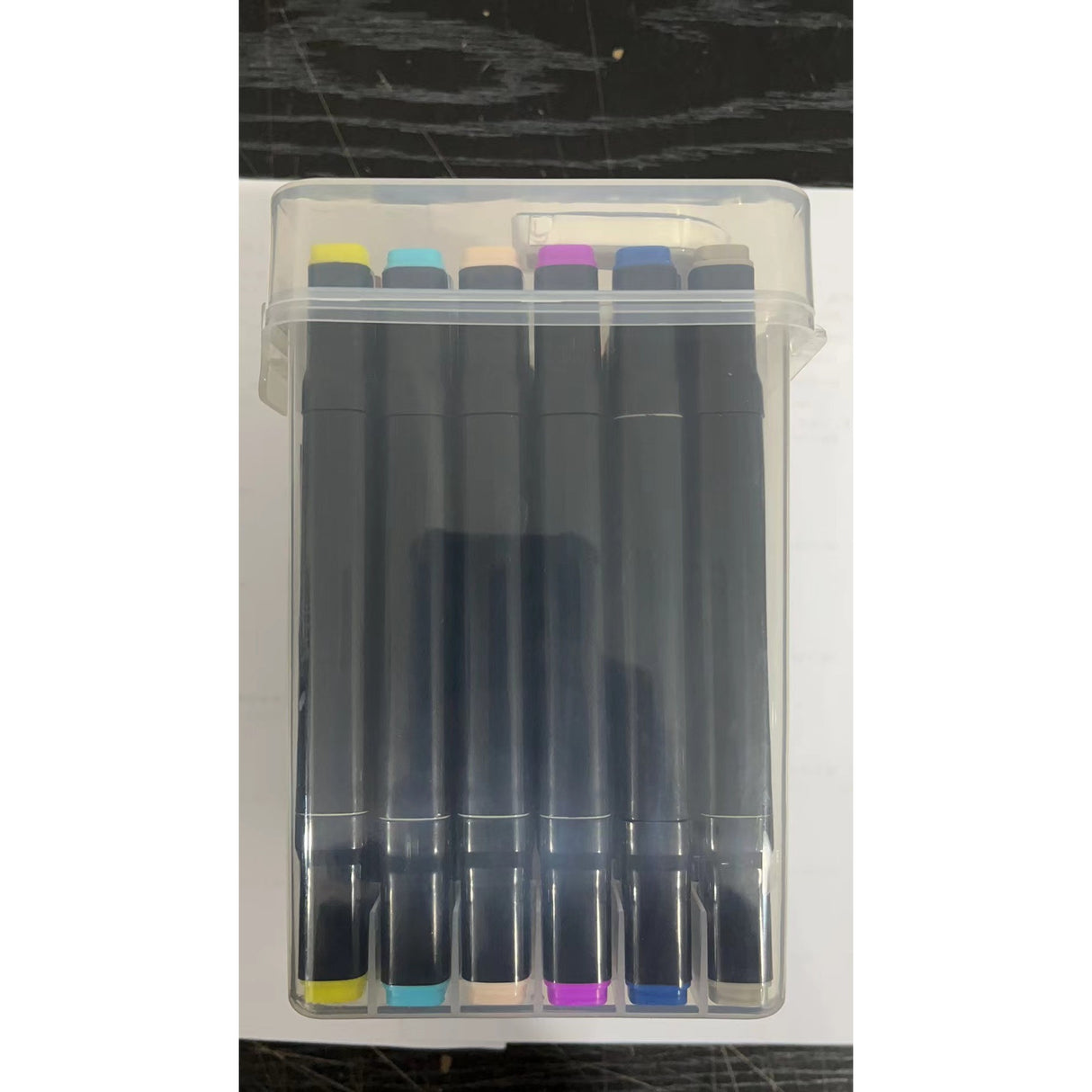 Set Cutie 48 Markere, Cu Alcool, Artist Markers, Cutie Plastic Cu Maner - vivimall.ro