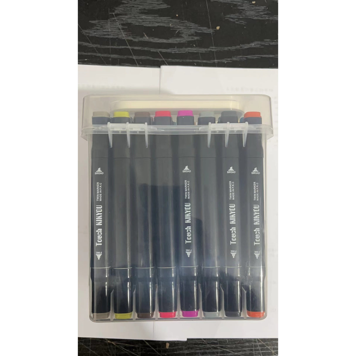 Set Cutie 48 Markere, Cu Alcool, Artist Markers, Cutie Plastic Cu Maner - vivimall.ro