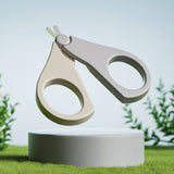 Set 4in1 de Ingrijire Unghii pentru Bebelusi, Vivimall, Cutie de Depozitare Dinozaur Transparent, 0-6 Ani, 11.5 x 9 x 3 cm, Bej