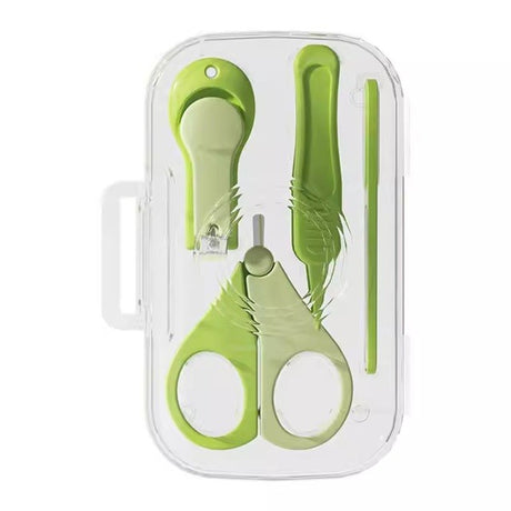 Set 4In1 De Ingrijire Unghii Pentru Bebelusi, Cutie De Depozitare Texturata, 0-6 Ani
