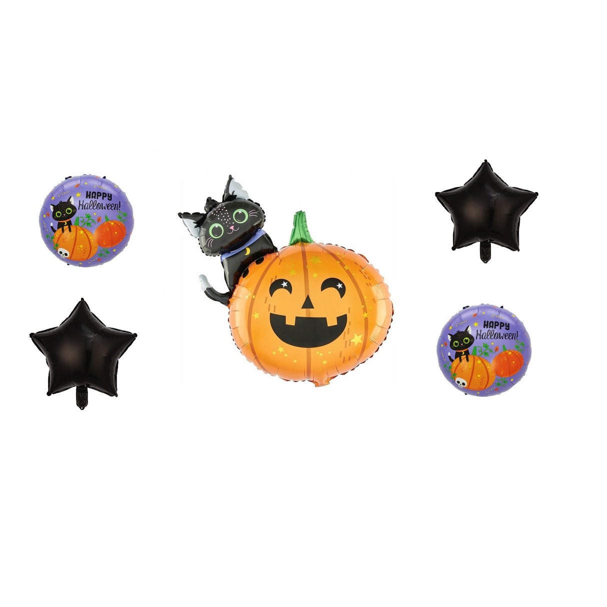 Set 5 Baloane Din Folie Metalizata Halloween | SpookyBalloons