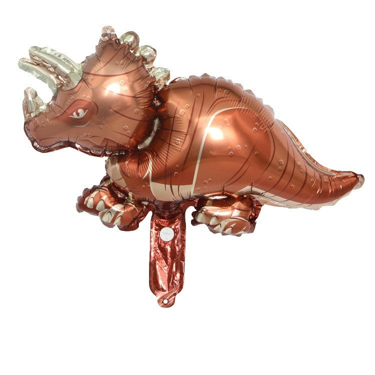 Set 5 Baloane Folie Metalizata, Figurine Dinozauri, 30 Cm, Ambalaj Individual, Pai Inclus, Umflare Cu Aer Sau Heliu - vivimall.ro