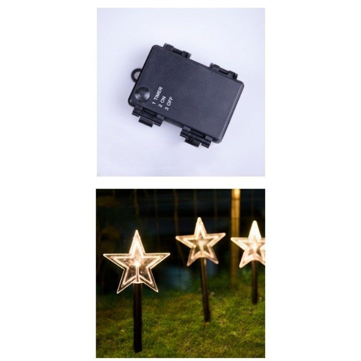 Set 5 Lampi Led Cu Baterii, De Exterior, Pentru Gradina, 35.5 Cm