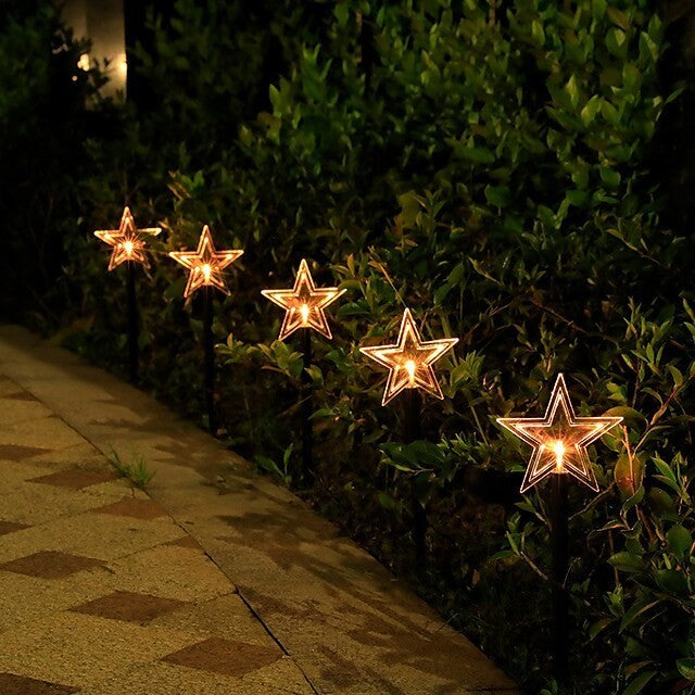 Set 5 Lampi Led Cu Baterii, De Exterior, Pentru Gradina, 35.5 Cm