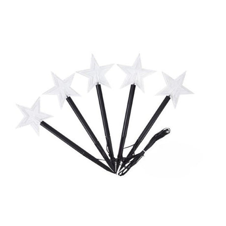 Set 5 Lampi Led Cu Baterii, De Exterior, Pentru Gradina, 35.5 Cm