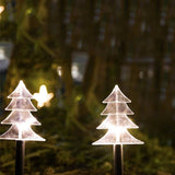 Set 5 Lampi Solare Led De Exterior Tip Brad Pentru Gradina 37 Cm