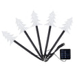 Set 5 Lampi solare LED de exterior Tip Brad pentru gradina Vivimall, 37 cm, Alb Cald - vivimall.ro