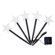 Set 5 Lampi solare LED de exterior Tip Stea pentru gradina Vivimall, 35.5 cm, Alb Cald - vivimall.ro