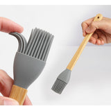Set 5 Mini Spatule De Silicon Pensula, Stejar, Multicolor - vivimall.ro
