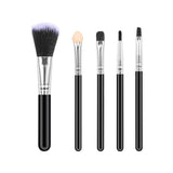 Set 5 Pensule De Machiaj, De Voiaj, Pentru Fard Si Pudra, Din Par Sintetic - vivimall.ro