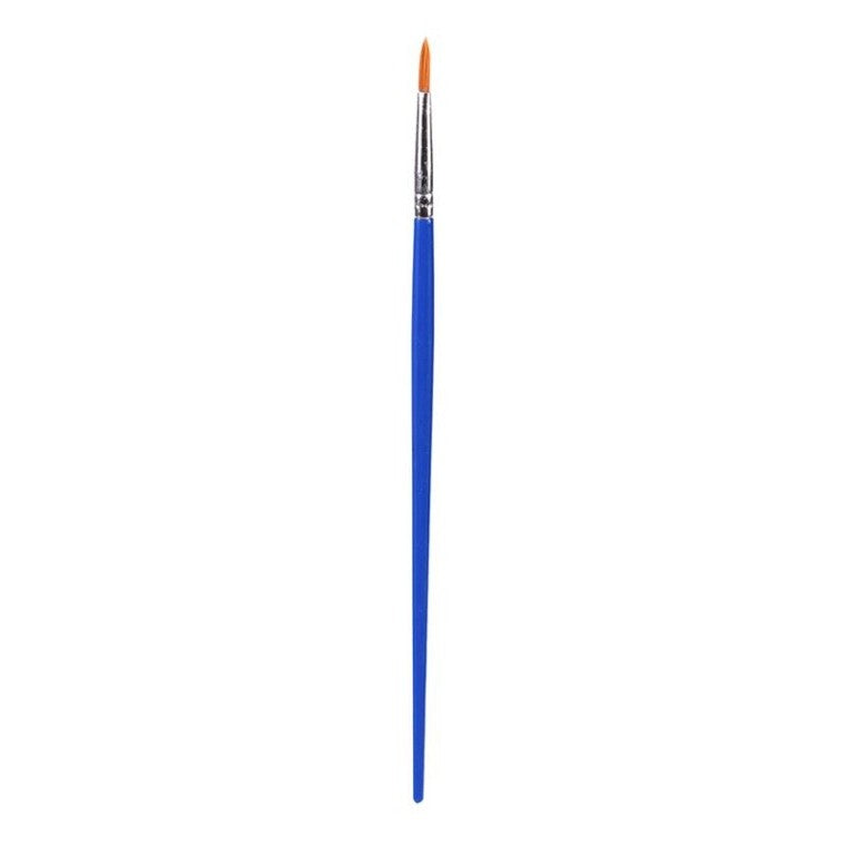 Set 5 Pensule Multifunctionale, Vivimall, pentru Pictura pe Fata, Varf Ascutit, 17.5 cm, Albastru - vivimall.ro