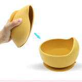 Set 5 Piese Diversificare Bebelusi Si Copii Din Silicon Baveta, Farfurie Compartimentata Cu Ventuza, Bol Cu Ventuza, Tacamuri, Fara Alergeni - vivimall.ro