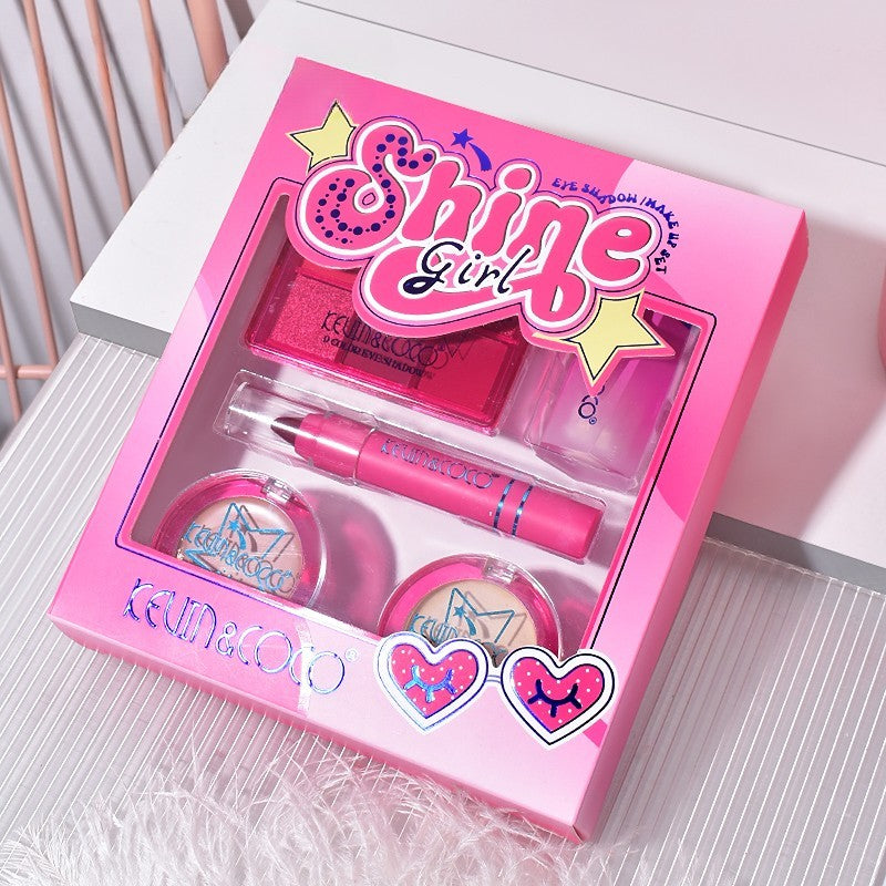 Set 5 Produse De Machiaj, Kevin & Coco, Shine Girl, 18 X 15.8 X 3.5 Cm - vivimall.ro