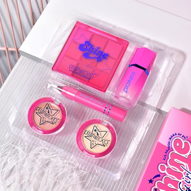 Set 5 Produse De Machiaj, Kevin & Coco, Shine Girl, 18 X 15.8 X 3.5 Cm - vivimall.ro