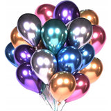 Set 50 Baloane Din Latex Chrome, 23 Cm, 2.2 G - vivimall.ro