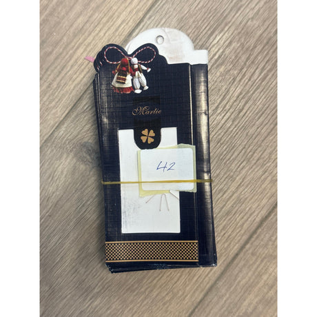 Set 50 Bucati Ambalaje de Carton pentru Martisoare, Vivimall, Cutii Brosa, Model Traditional, Negru - vivimall.ro