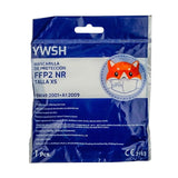 Set 50 bucati Masca de protectie faciala pentru copii, Flippy®️, de unica folosinta, FFP2 CE 2163, 5 straturi, nesterila, ambalaj individual, Copii, Alb - vivimall.ro