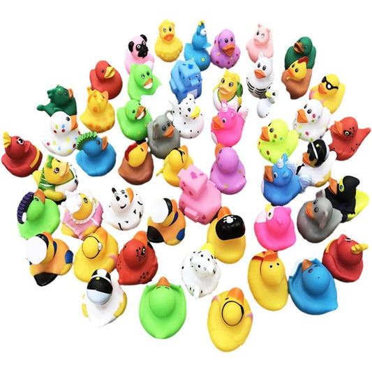 Set 50 Ratuste pentru Baie, Vivimall, 6x5.5x5.5 cm, Multicolore - vivimall.ro