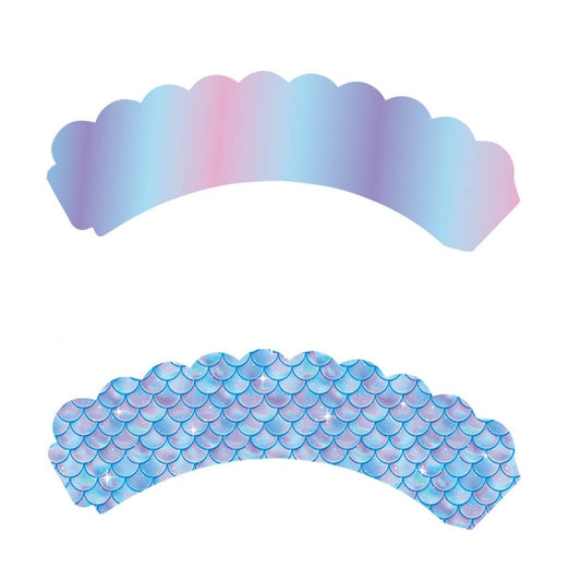 Set 6 Accesorii pentru Prajituri Sirena, Vivimall, Colectia Mermaid, 22.7 x 8.7 cm, Multicolor - vivimall.ro