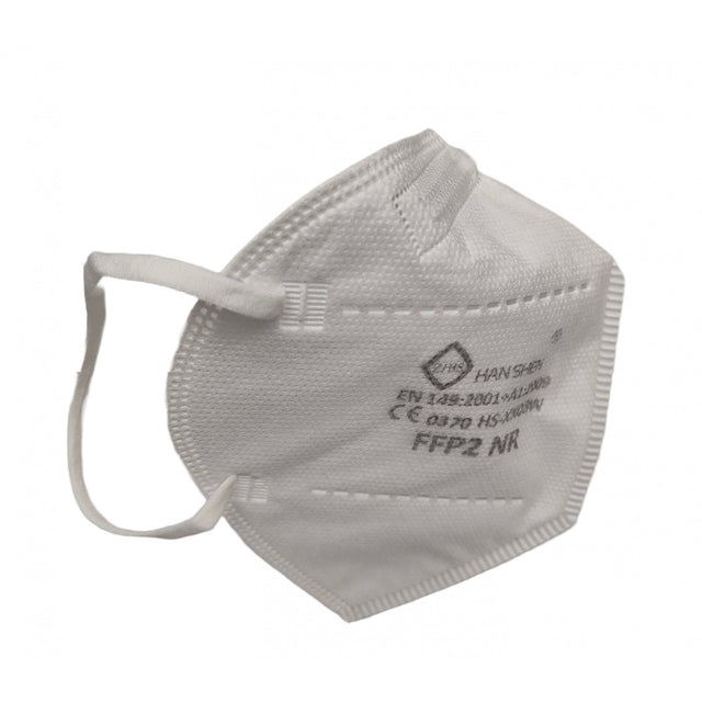 Set 6 bucati Masca de protectie faciala, Flippy, de unica folosinta pentru adulti, FFP2, KN95 CE 0370, 5 straturi, nesterila, ambalaj individual, Alb - vivimall.ro