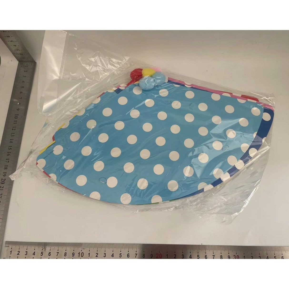 Set 6 Coifuri, Vivimall, Petrecere Copii, din Carton, 24 x 13.5 cm, Model cu Buline si Dungi, Multicolor - vivimall.ro