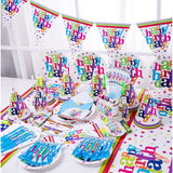 Set 6 Coifuri Happy Birthday, Vivimall, pentru Petrecere, Tematica Aniversare, 19x15 cm, Multicolor - vivimall.ro