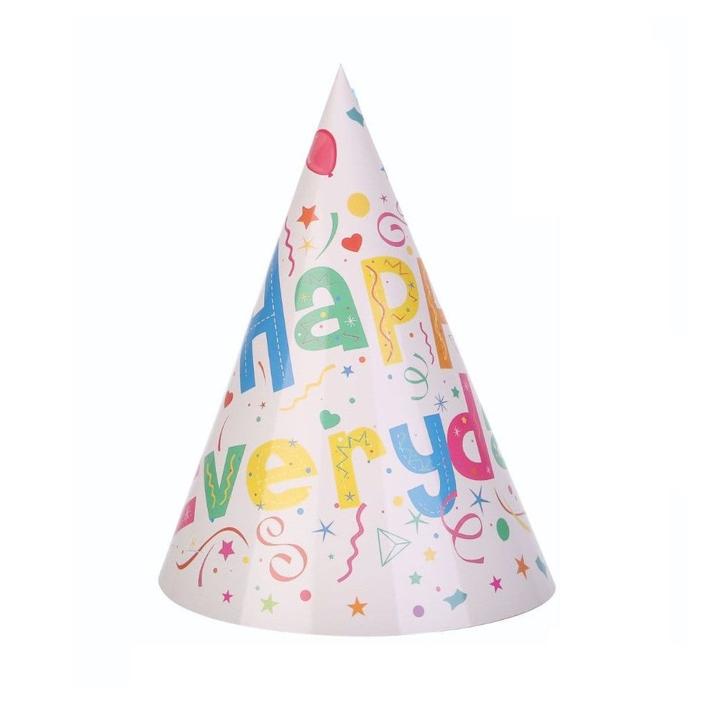 Set 6 Coifuri Happy Everyday, Vivimall, pentru Petrecere, 20x14 cm, Multicolor - vivimall.ro