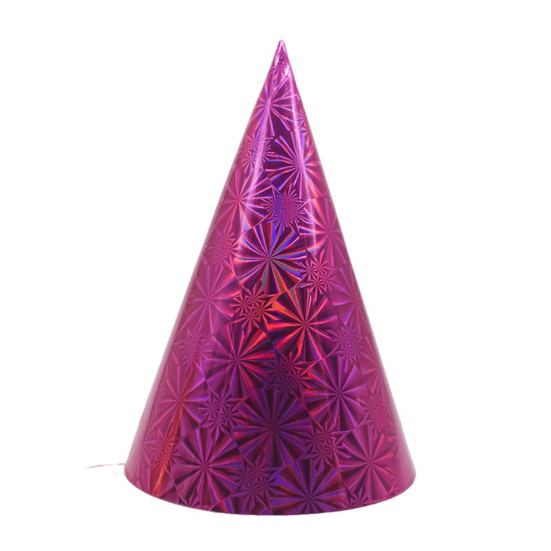 Set 6 Coifuri Metalizate, Vivimall, pentru Petrecere, Tematica Aniversare, Roz - vivimall.ro