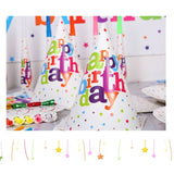 Set 6 Coifuri pentru Petrecere, Vivimall, Colectia Happy Birthday, Multicolor - vivimall.ro