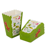 Set 6 Cutii de Popcorn, Flippy, Colectia Dino Park, 9 x 13 cm, din Carton, Multicolor