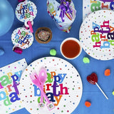 Set 6 Farfurii De Unica Folosinta Happy Birthday | ColorBurst - vivimall.ro