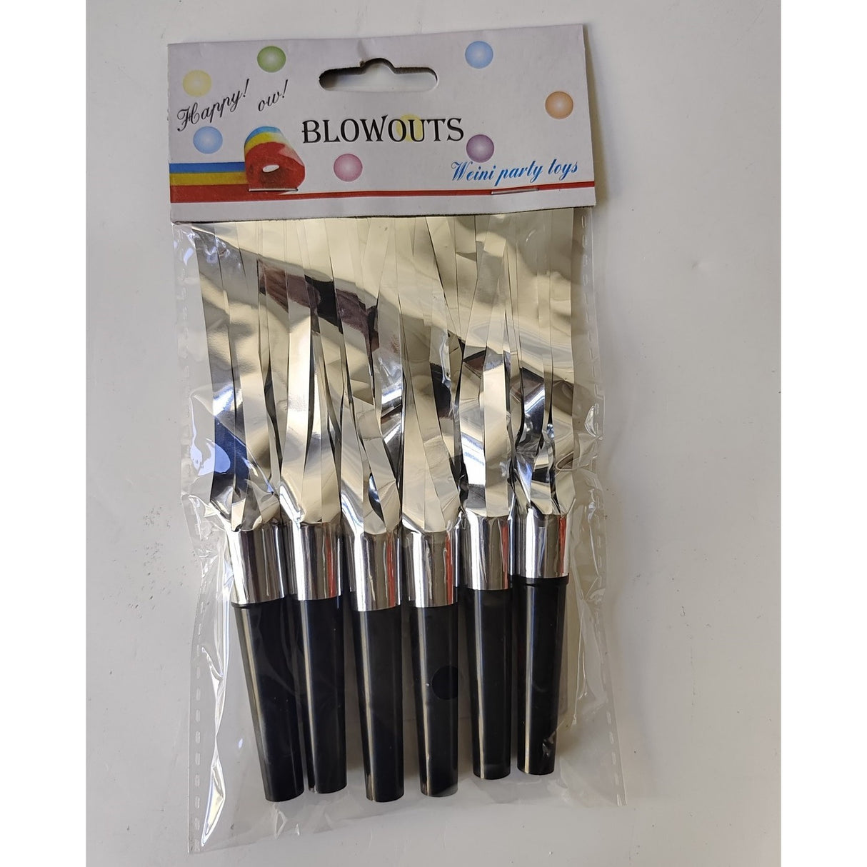 Set 6 Fluiere Party Cu Franjuri, Din Plastic,