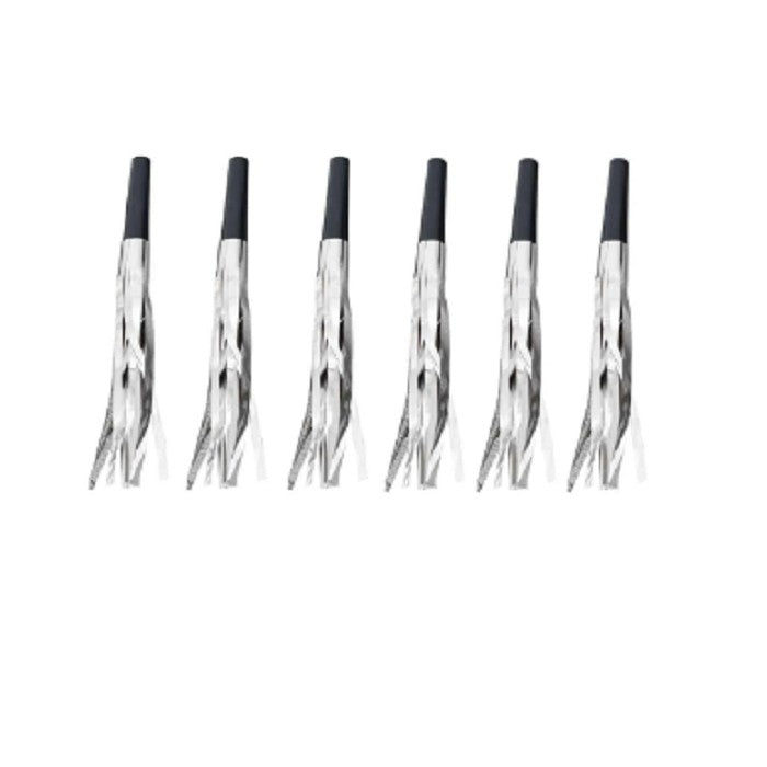 Set 6 Fluiere Party Cu Franjuri, Din Plastic,