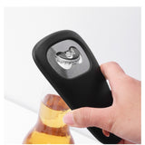 Set 6 in 1 mini ustensile bucatarie Vivimall, taietor pizza, cutit, curatator, razatoare, desfacator, presa usturoi, manere din ABS, lame ascutite din otel inoxidabil, 7.1 x 12.9 x 4.8 cm,  negru - vivimall.ro