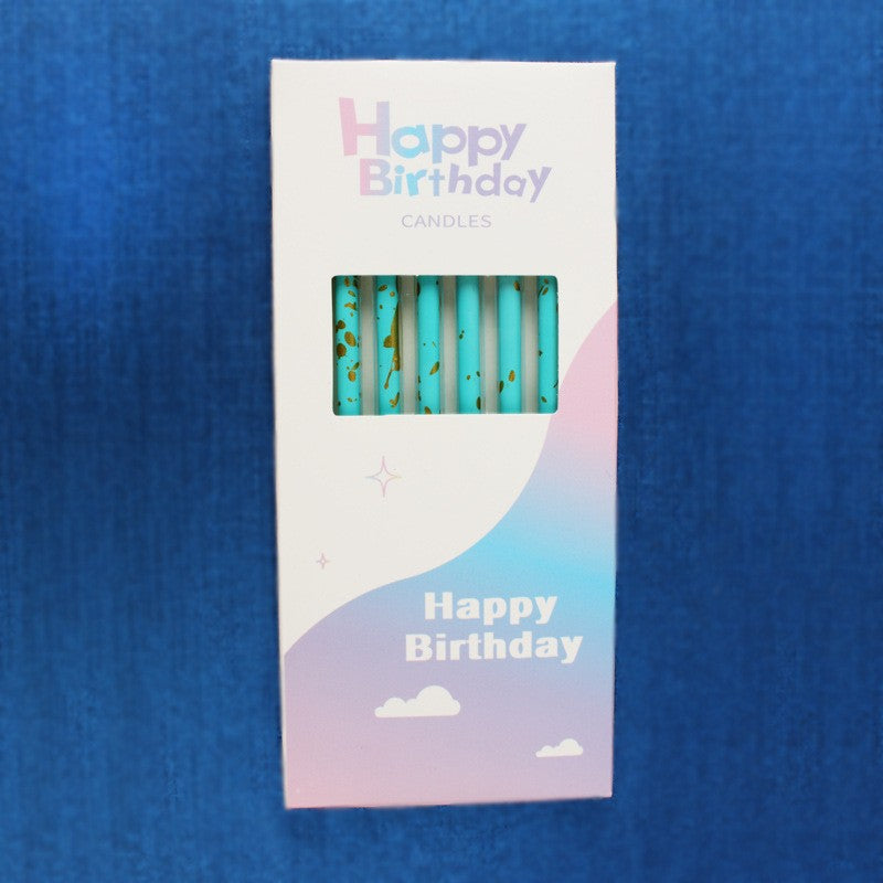 Set 6 Lumanari Lungi, Din Parafina, Happy Birthday,