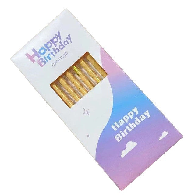Set 6 Lumanari Lungi, Din Parafina, Happy Birthday,