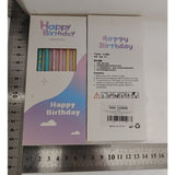 Set 6 Lumanari Lungi, Din Parafina, Happy Birthday,