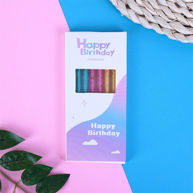 Set 6 Lumanari Lungi, Din Parafina, Happy Birthday,